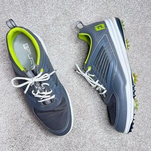 FootJoy Fury Mens Golf Sneakers Shoes Gray Green 11